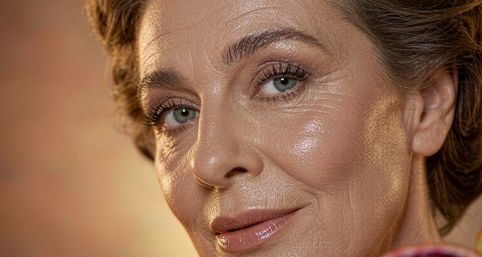 Radiant mature skin with probiotic powder and citrus